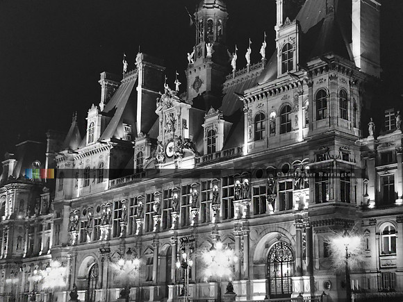 Hotel de Ville, Paris Night